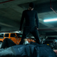 Matt Murdock standing over a group of fallen enemies.